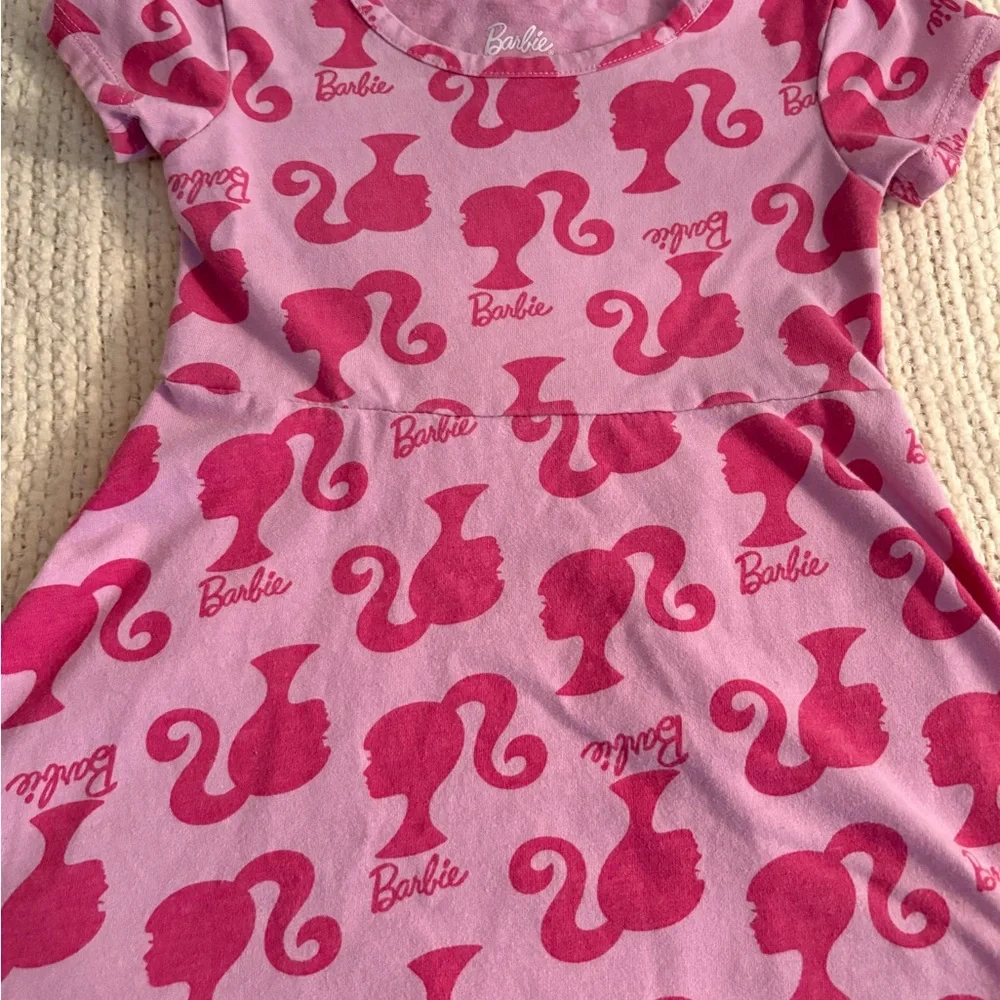 Barbie Pink Skater Dress 3T Graphic Girls - Picture 3 of 5